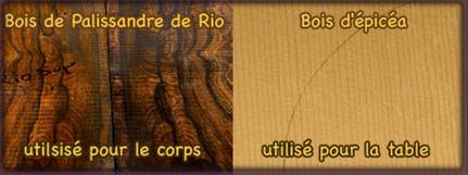 Palissandre de Rio et épicéa